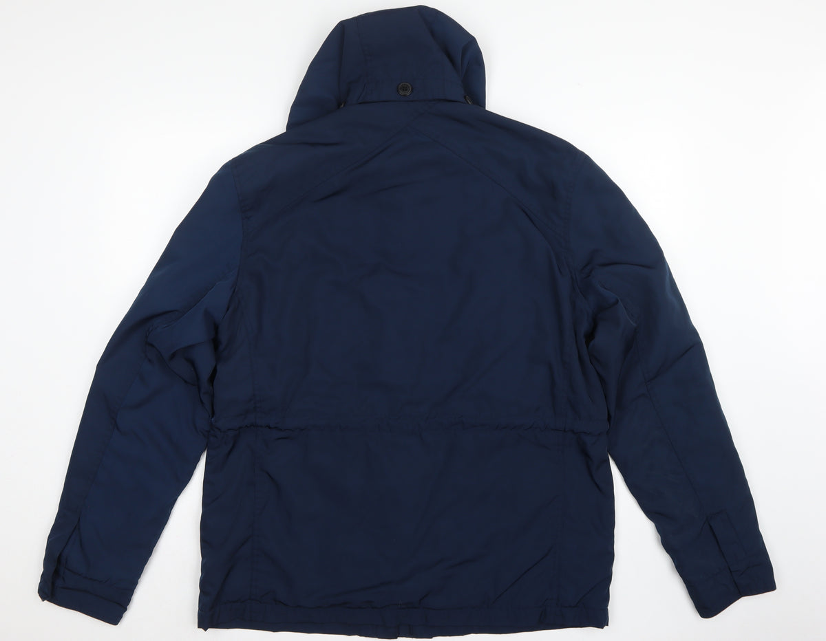Next Men’s Blue Large Hooded Padded Parka Jacket