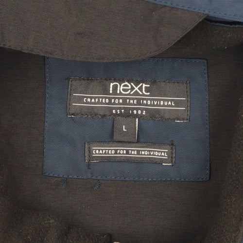 Next Men’s Blue Large Hooded Padded Parka Jacket