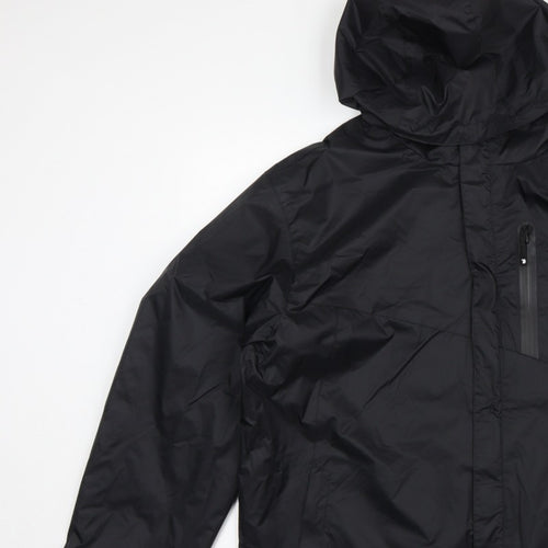 Outdoorsports Men’s Black XL Hooded Windbreaker Jacket