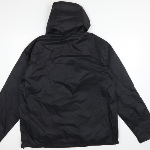 Outdoorsports Men’s Black XL Hooded Windbreaker Jacket