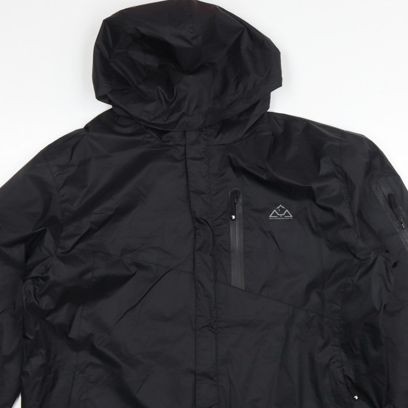 Outdoorsports Men’s Black XL Hooded Windbreaker Jacket
