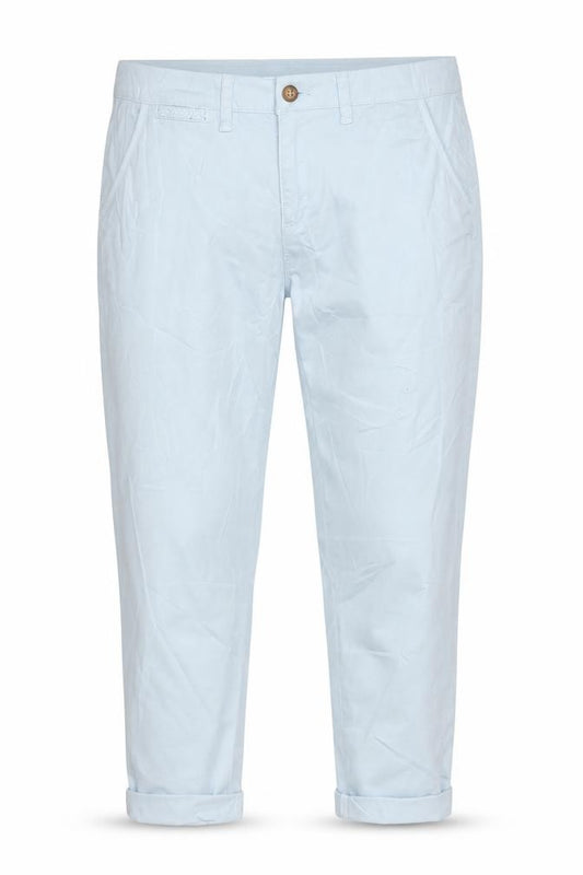 George Women’s Blue Relaxed Chino Trousers UK 12 Cotton Stretch
