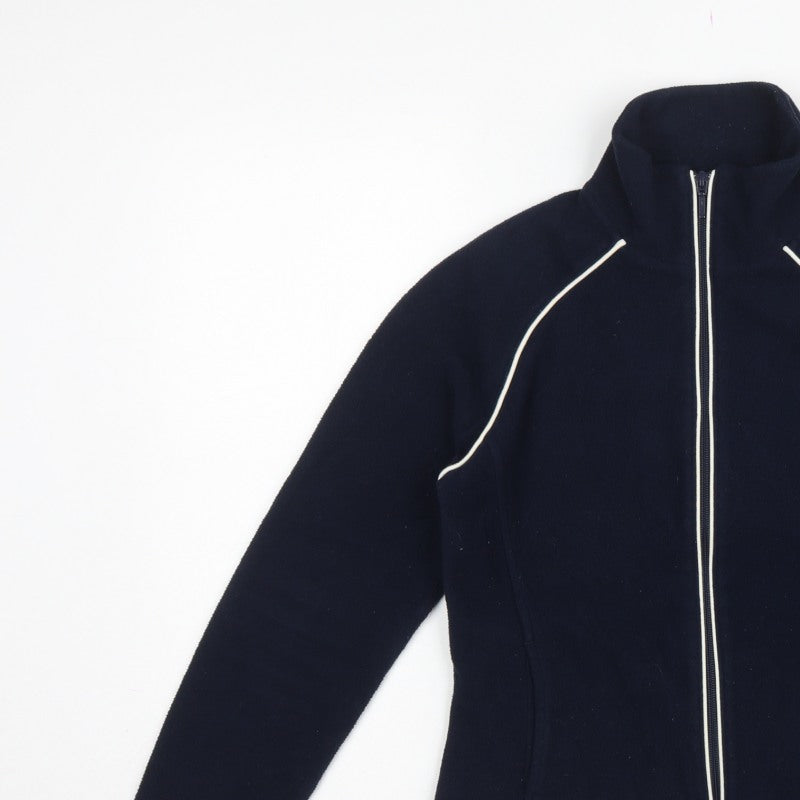Next Women’s Blue Fleece Full Zip Jacket UK 18 Collared