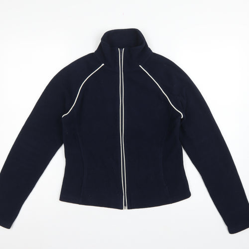 Next Women’s Blue Fleece Full Zip Jacket UK 18 Collared