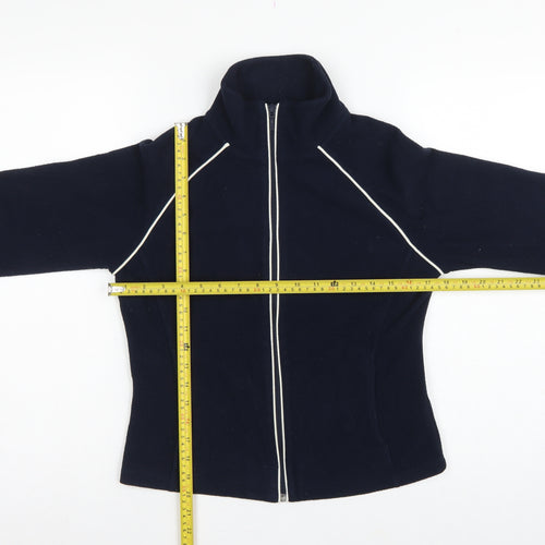 Next Women’s Blue Fleece Full Zip Jacket UK 18 Collared