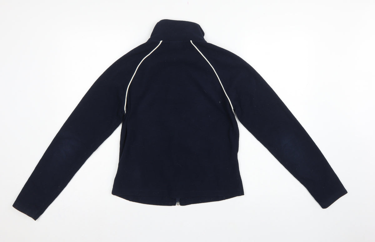 Next Women’s Blue Fleece Full Zip Jacket UK 18 Collared
