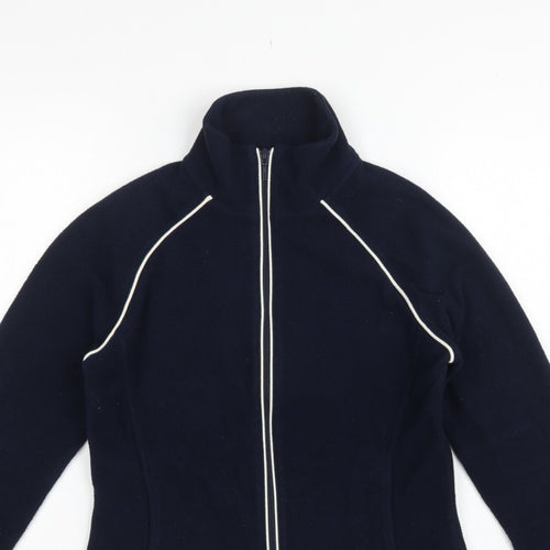 Next Women’s Blue Fleece Full Zip Jacket UK 18 Collared