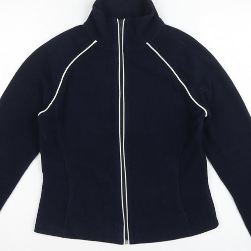 Next Women’s Blue Fleece Full Zip Jacket UK 18 Collared