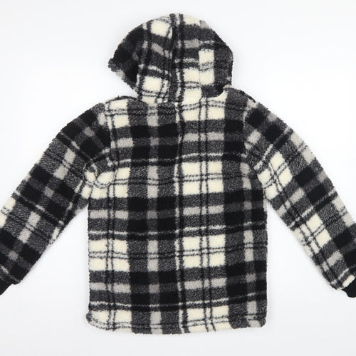 TU Boys Multicoloured 10-11 Years Hooded Fleece Check Pyjama Top