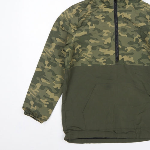 TU Kids Boys Green Camouflage Hooded Anorak Jacket 11-12 Years