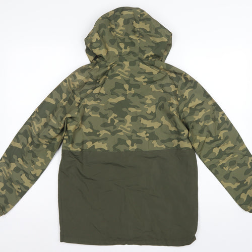 TU Kids Boys Green Camouflage Hooded Anorak Jacket 11-12 Years