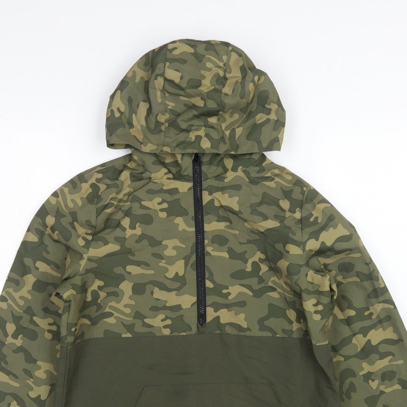 TU Kids Boys Green Camouflage Hooded Anorak Jacket 11-12 Years