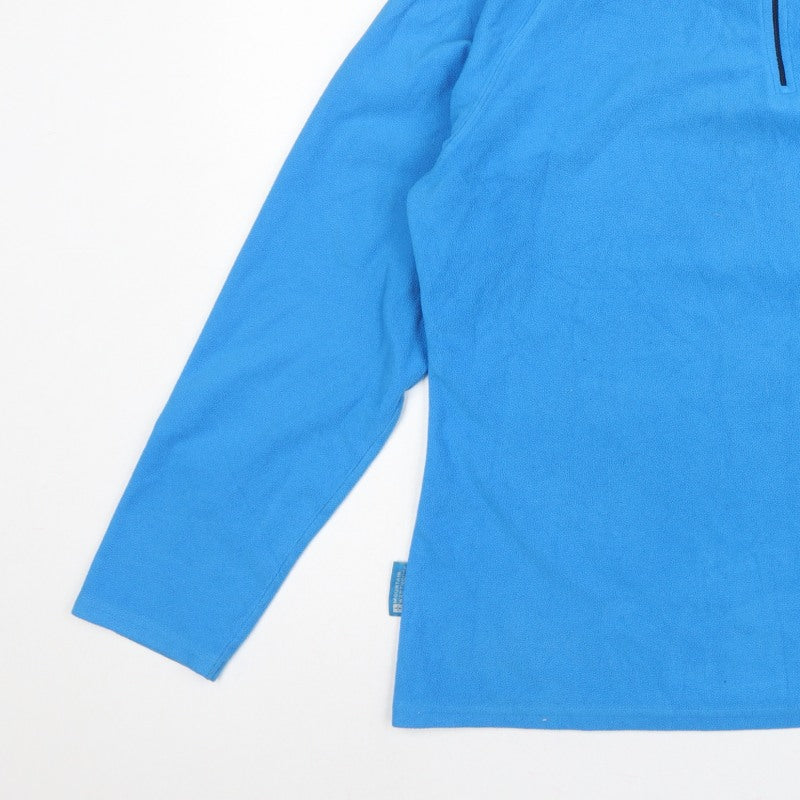 Additional view of Mountain Warehouse Women Blue UK 20 Fleece 1/4 Zip Pullover Sweatshirt