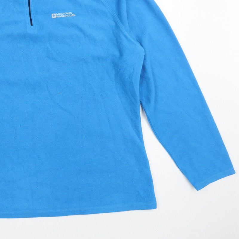 Additional view of Mountain Warehouse Women Blue UK 20 Fleece 1/4 Zip Pullover Sweatshirt