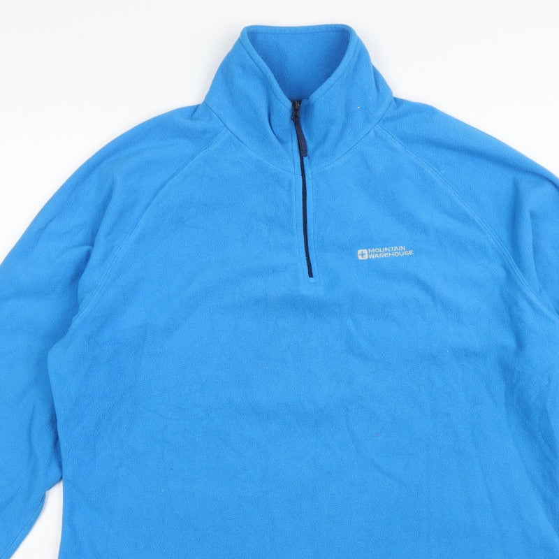 Additional view of Mountain Warehouse Women Blue UK 20 Fleece 1/4 Zip Pullover Sweatshirt