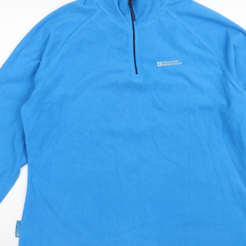 Additional view of Mountain Warehouse Women Blue UK 20 Fleece 1/4 Zip Pullover Sweatshirt
