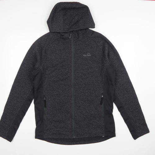 Peter Storm Men Grey M Hooded Full Zip Fleece Outdoor Jacket