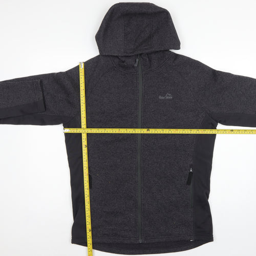 Peter Storm Men Grey M Hooded Full Zip Fleece Outdoor Jacket