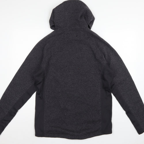 Peter Storm Men Grey M Hooded Full Zip Fleece Outdoor Jacket