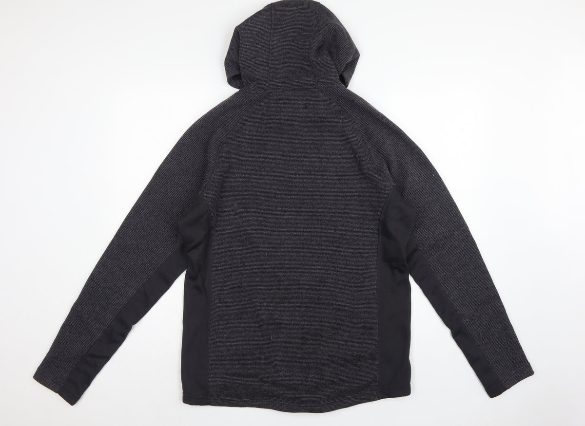 Peter Storm Men Grey M Hooded Full Zip Fleece Outdoor Jacket