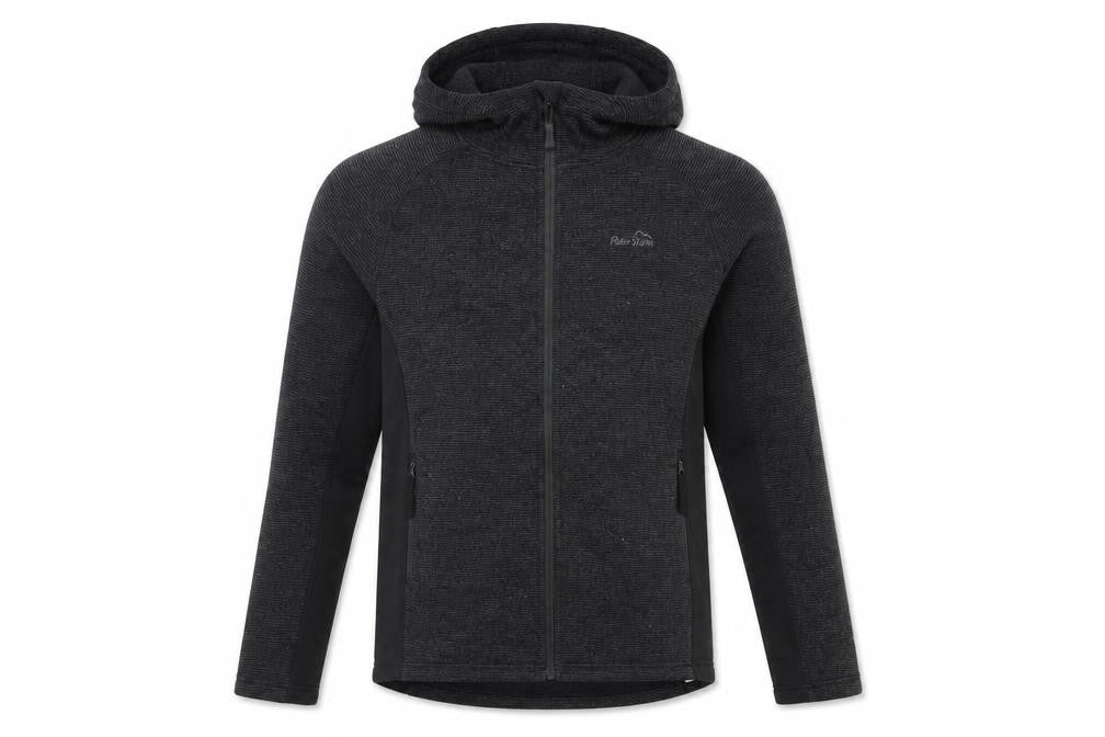 Peter Storm Men Grey M Hooded Full Zip Fleece Outdoor Jacket