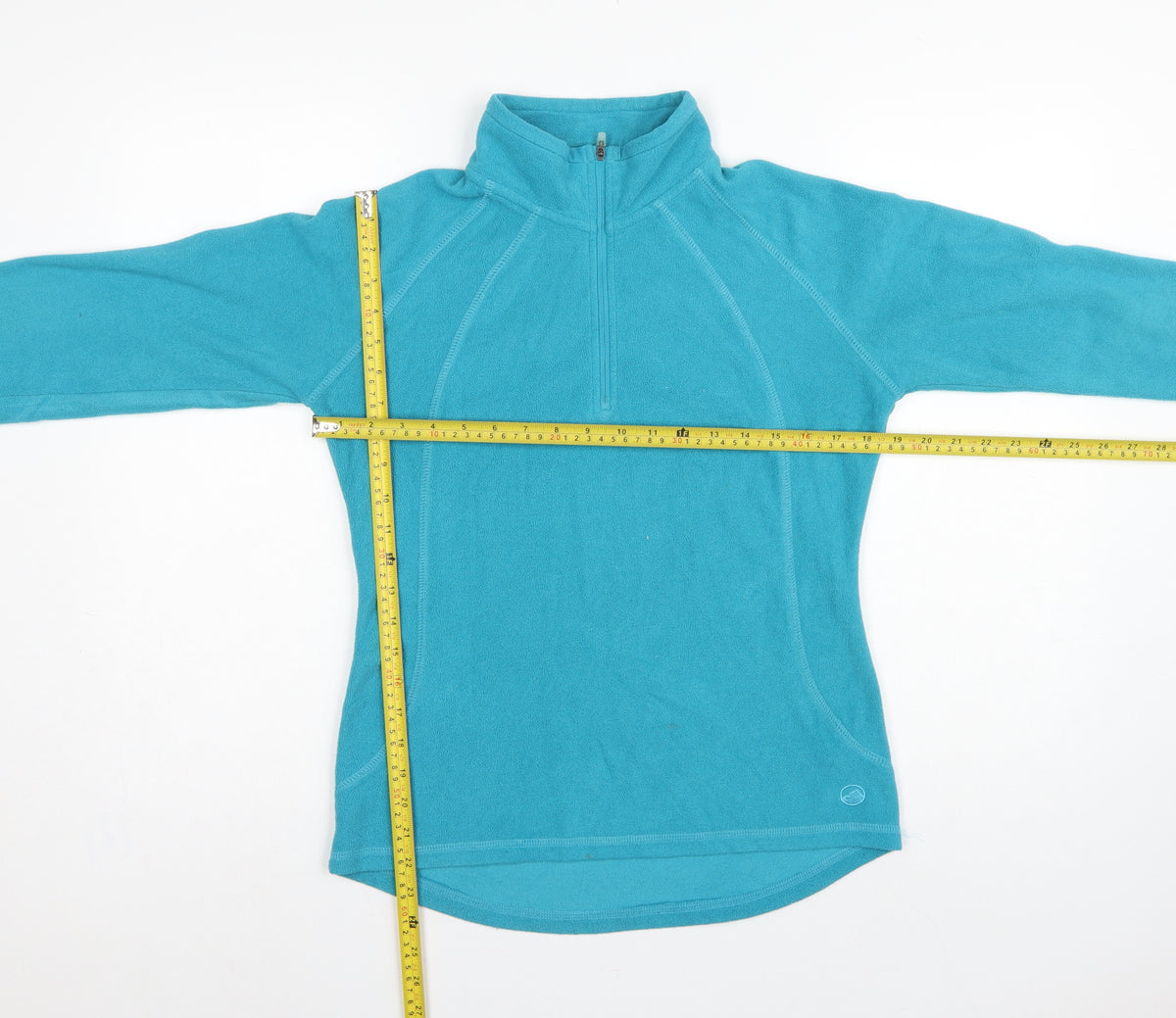 Peter Storm Women Blue UK 10 1/4 Zip Fleece Pullover Sweatshirt