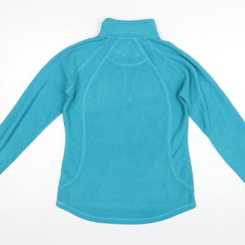 Peter Storm Women Blue UK 10 1/4 Zip Fleece Pullover Sweatshirt