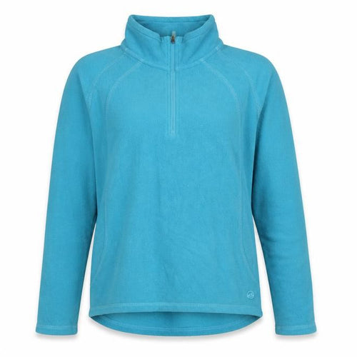 Peter Storm Women Blue UK 10 1/4 Zip Fleece Pullover Sweatshirt