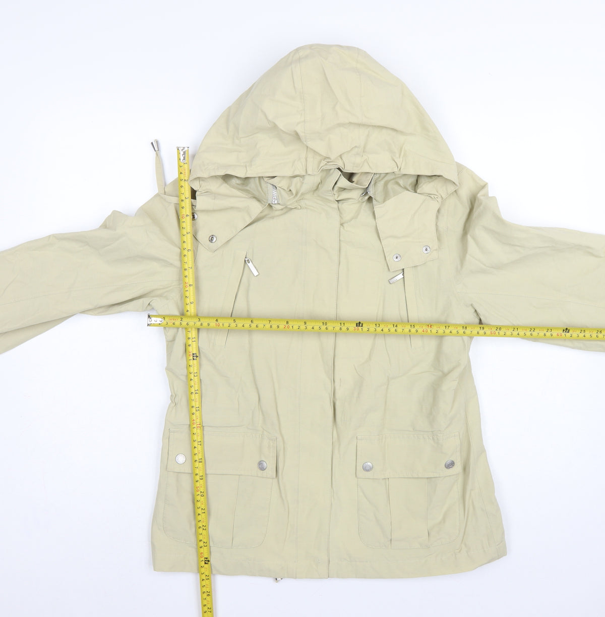 Maine Debenhams Women’s Ivory Size 12 Hooded Parka Jacket