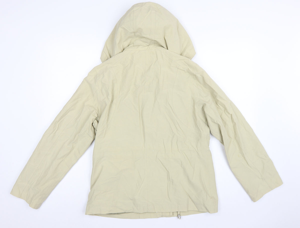 Maine Debenhams Women’s Ivory Size 12 Hooded Parka Jacket