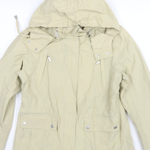 Maine Debenhams Women’s Ivory Size 12 Hooded Parka Jacket