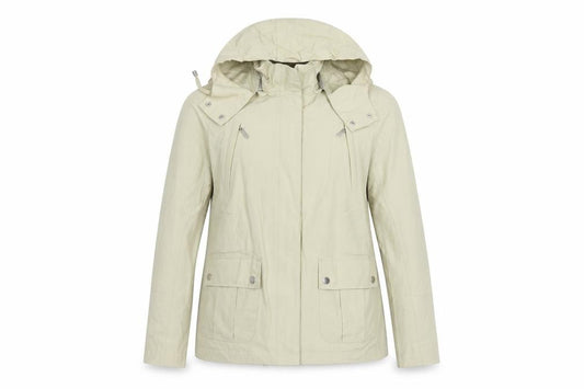 Maine Debenhams Women’s Ivory Size 12 Hooded Parka Jacket