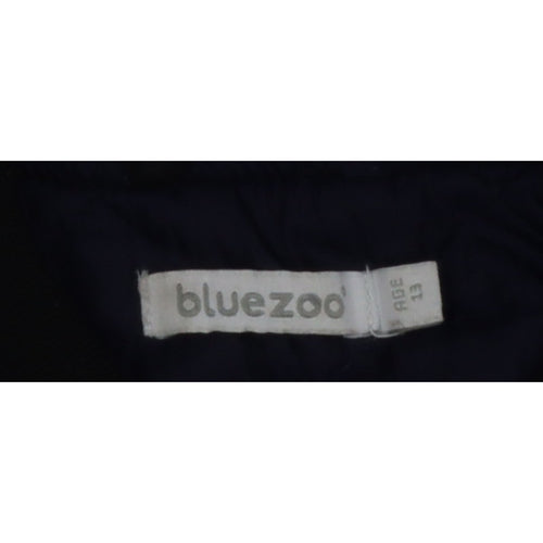 Bluezoo Boys Black Age 13 Bomber Jacket Padded Full Zip