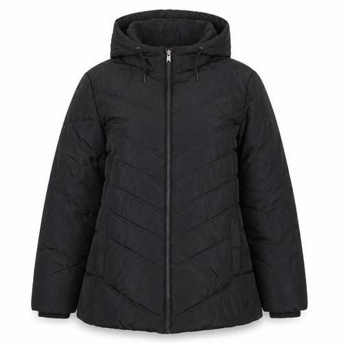 Capsule Women Black UK 16 Hooded Quilted Puffer Jacket