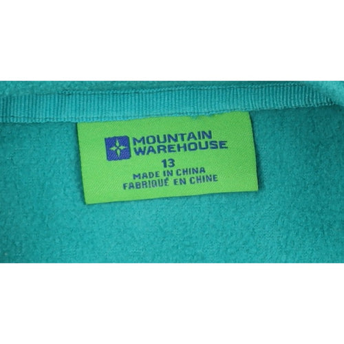 Mountain Warehouse Boys Green 13 Years 3-in-1 Fleece Jacket Full Zip