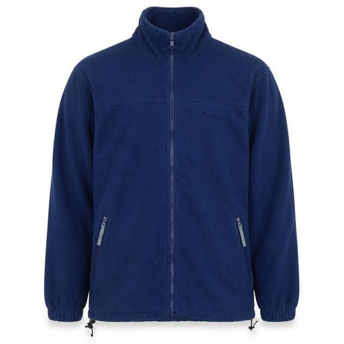 Mountainlife Men’s Blue L Full Zip Fleece Jacket Hiking Pockets
