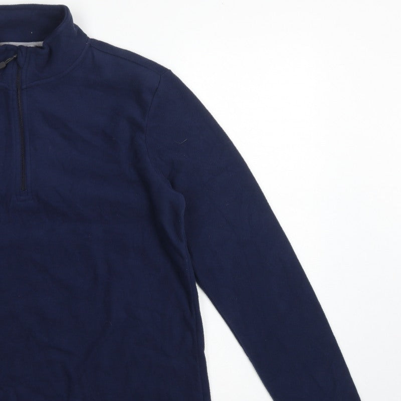 Peter Storm Women Blue UK 18 Pullover 1/4 Zip Fleece Sweatshirt