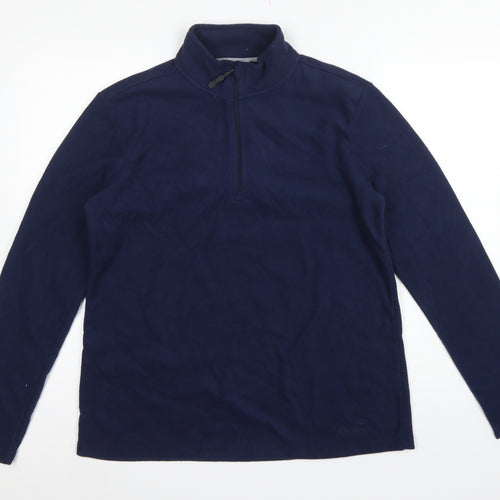 Peter Storm Women Blue UK 18 Pullover 1/4 Zip Fleece Sweatshirt