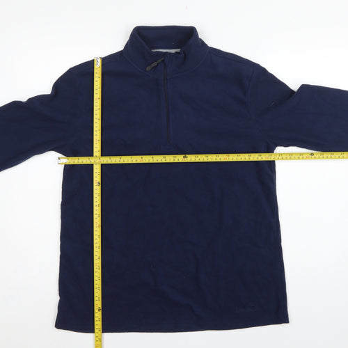 Peter Storm Women Blue UK 18 Pullover 1/4 Zip Fleece Sweatshirt