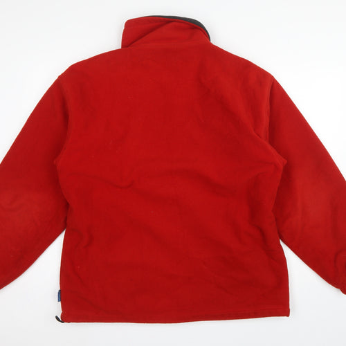 Wynster Men’s Red L Basic Fleece Jacket Full Zip Outdoor