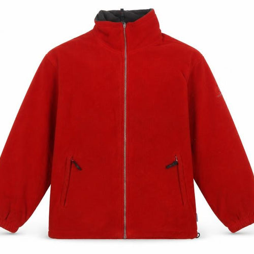 Wynster Men’s Red L Basic Fleece Jacket Full Zip Outdoor