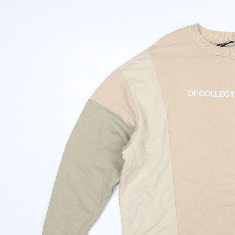 ASOS Design Men’s Multicoloured S Logo Colour Block Sweatshirt