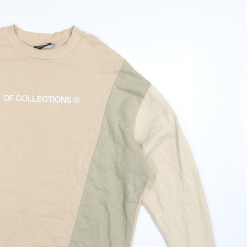 ASOS Design Men’s Multicoloured S Logo Colour Block Sweatshirt