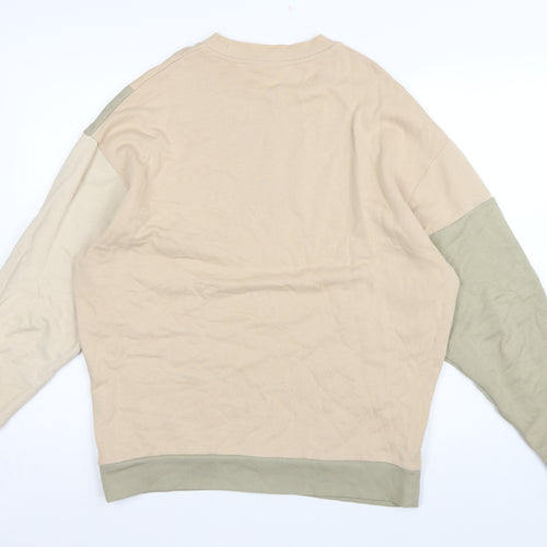 ASOS Design Men’s Multicoloured S Logo Colour Block Sweatshirt