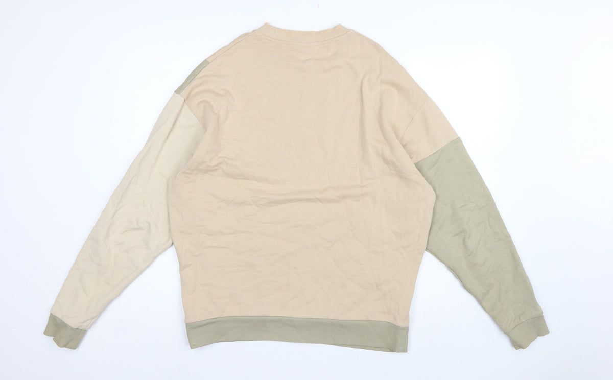 ASOS Design Men’s Multicoloured S Logo Colour Block Sweatshirt