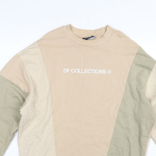 ASOS Design Men’s Multicoloured S Logo Colour Block Sweatshirt