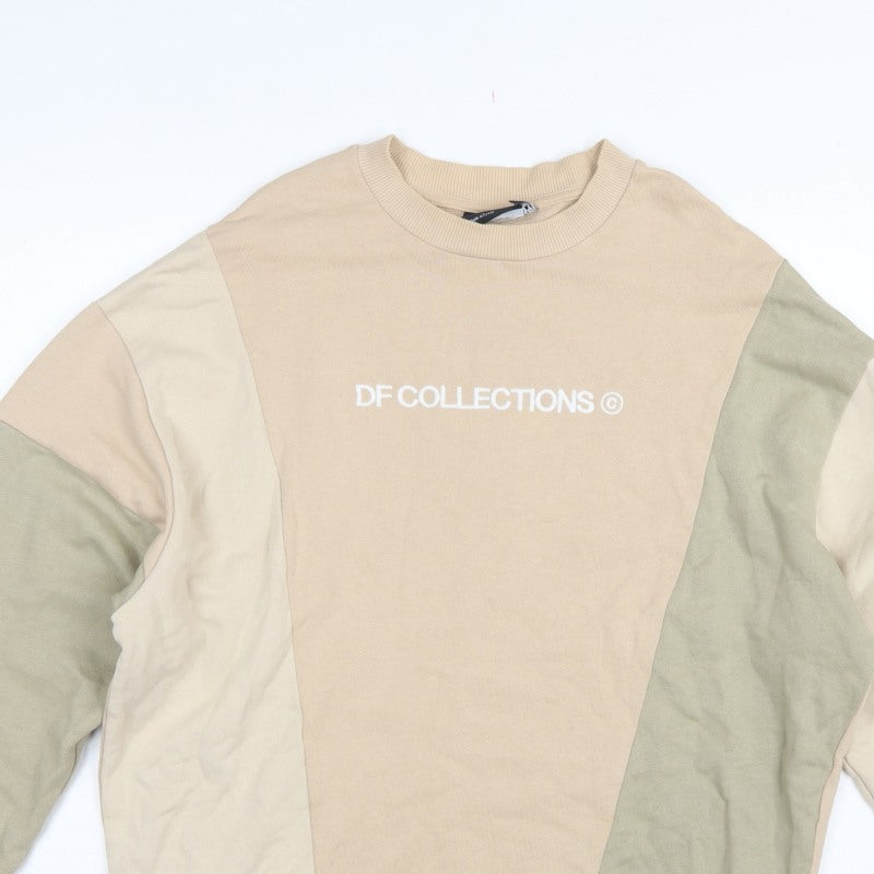 ASOS Design Men’s Multicoloured S Logo Colour Block Sweatshirt