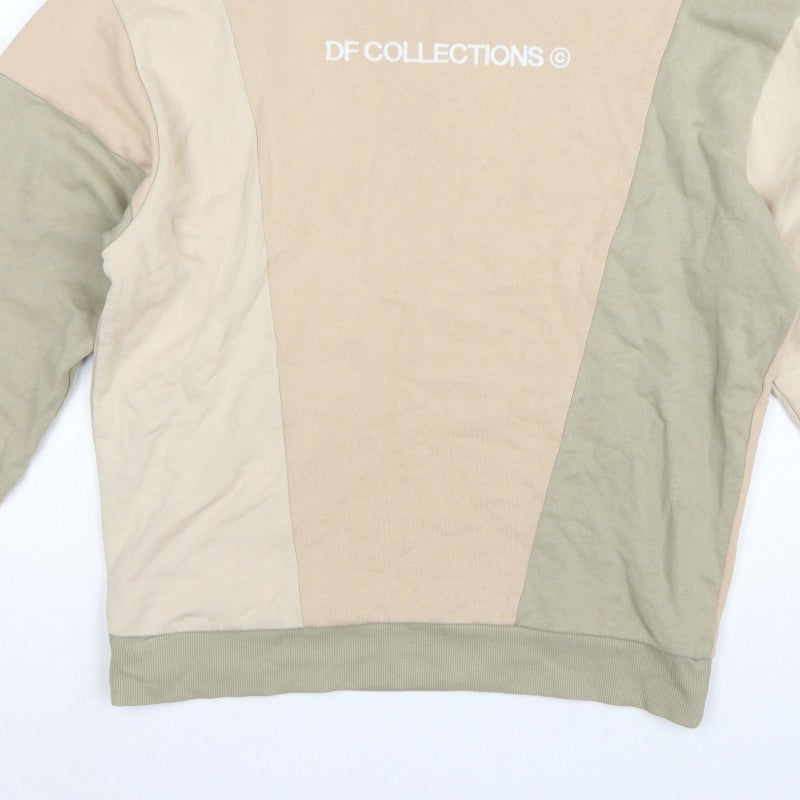 ASOS Design Men’s Multicoloured S Logo Colour Block Sweatshirt