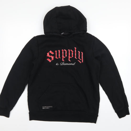 Supply & Demand Boys Black XL 13-15 Pullover Graphic Hoodie