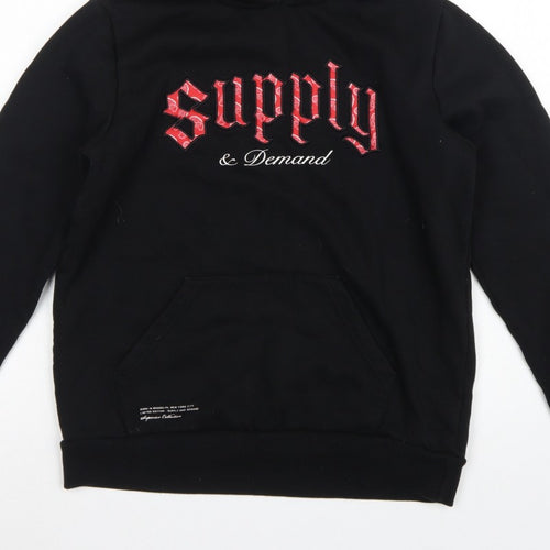 Supply & Demand Boys Black XL 13-15 Pullover Graphic Hoodie